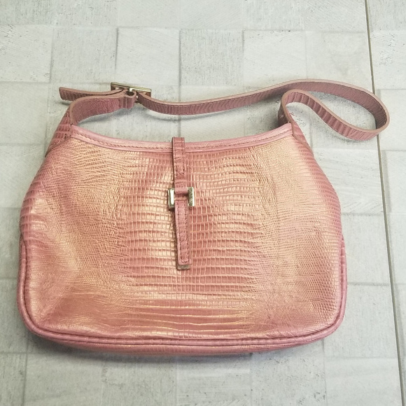 Nine West Rose Gold Leather Handbag - Picture 1 of 5